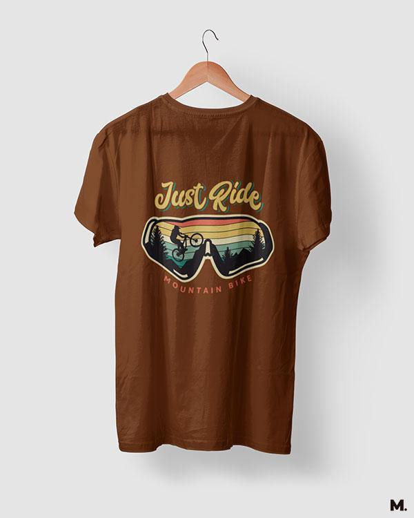 printed t shirts - Just ride mountain bike  - MUSELOT