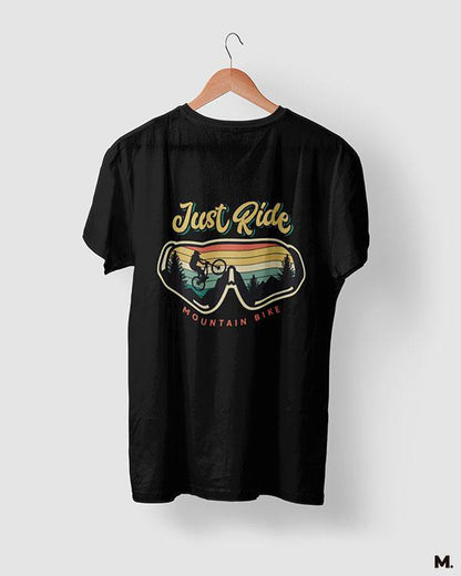 printed t shirts - Just ride mountain bike  - MUSELOT