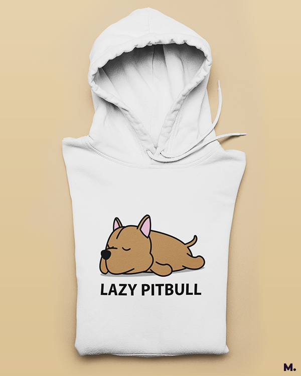 Printed hoodies - Lazy pitbull  - Muselot