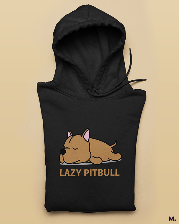 Printed hoodies - Lazy pitbull  - Muselot
