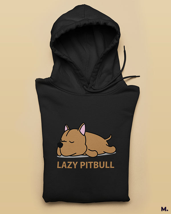 Lazy pitbull printed hoodies - Main Image