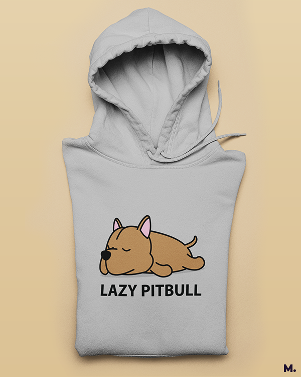 Printed hoodies - Lazy pitbull  - Muselot