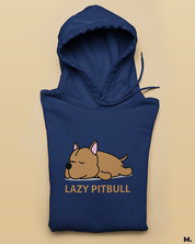 Printed hoodies - Lazy pitbull  - Muselot