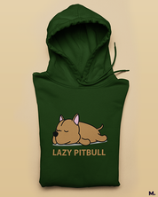 Printed hoodies - Lazy pitbull  - Muselot