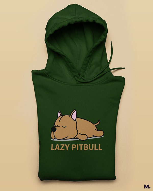 Printed hoodies - Lazy pitbull  - Muselot