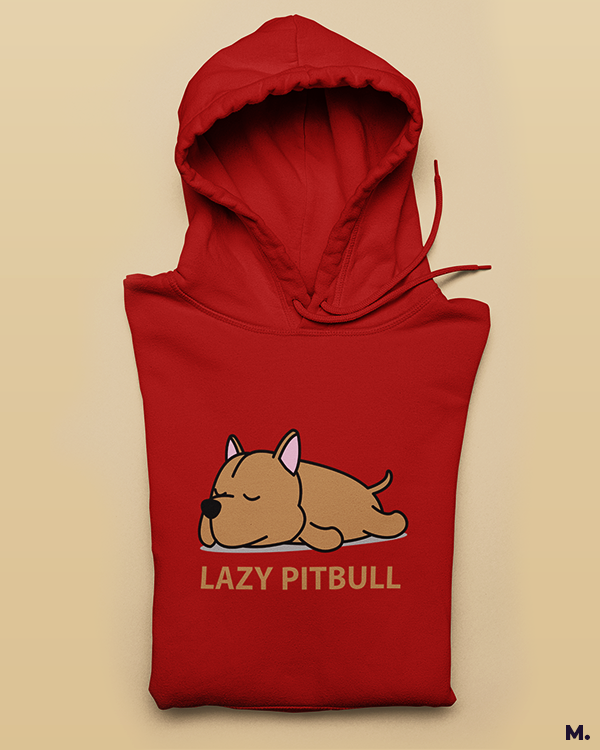 Printed hoodies - Lazy pitbull  - Muselot