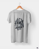 Let's start the journey printed t shirts