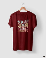 Cupcakes are love printed t shirts