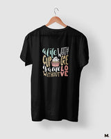 Cupcakes are love printed t shirts