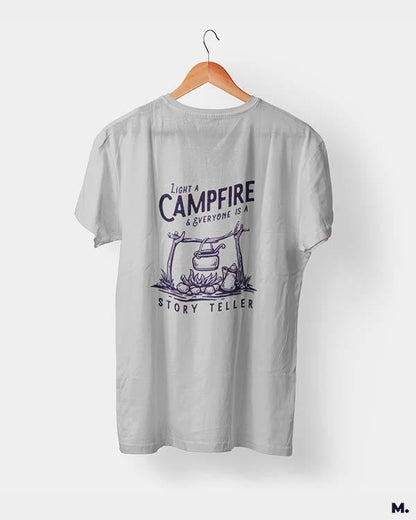 printed t shirts - Campfire makes us a storyteller  - MUSELOT