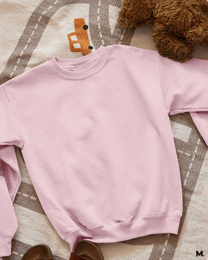 Light pink sweatshirts for men and women plain solid - Muselot