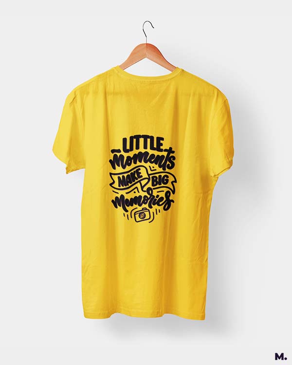 Little moments, big memories printed t shirts