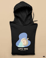 Little yogi natarajasana printed hoodies