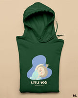 Little yogi natarajasana printed hoodies