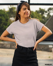 Women's plain grey t shirt