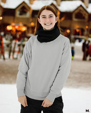 Plain melange grey plain hoodies for men and women - Muselot