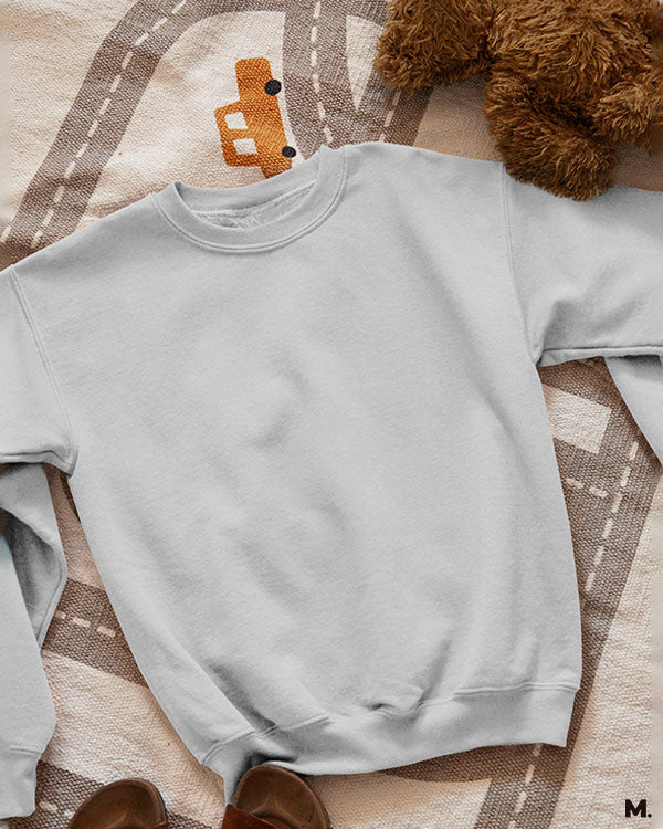 Plain melange grey plain hoodies for men and women - Muselot