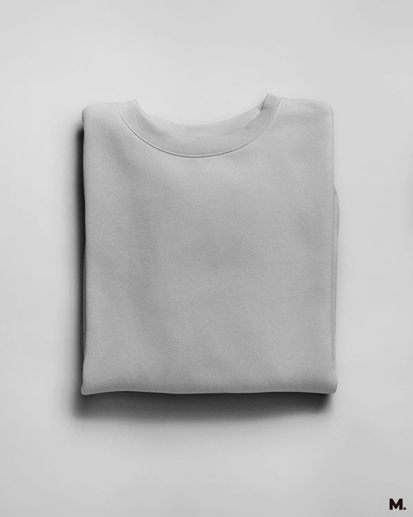Plain melange grey plain hoodies for men and women - Muselot