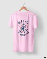 Miles are my meditation printed t shirts