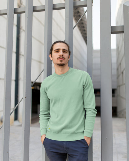 Mint green plain sweatshirts for men and women online - Muselot