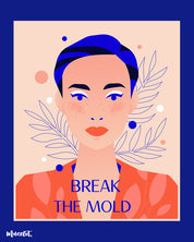 Break the mold design illustration for LGBTQ+ pride at Muselot