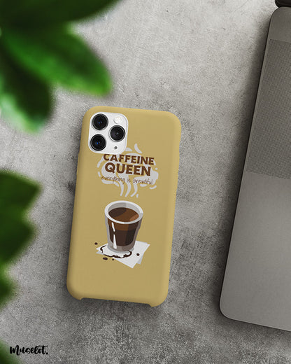 Caffeine queen, everything is brewtiful printed sublimation phone cases for coffee lovers