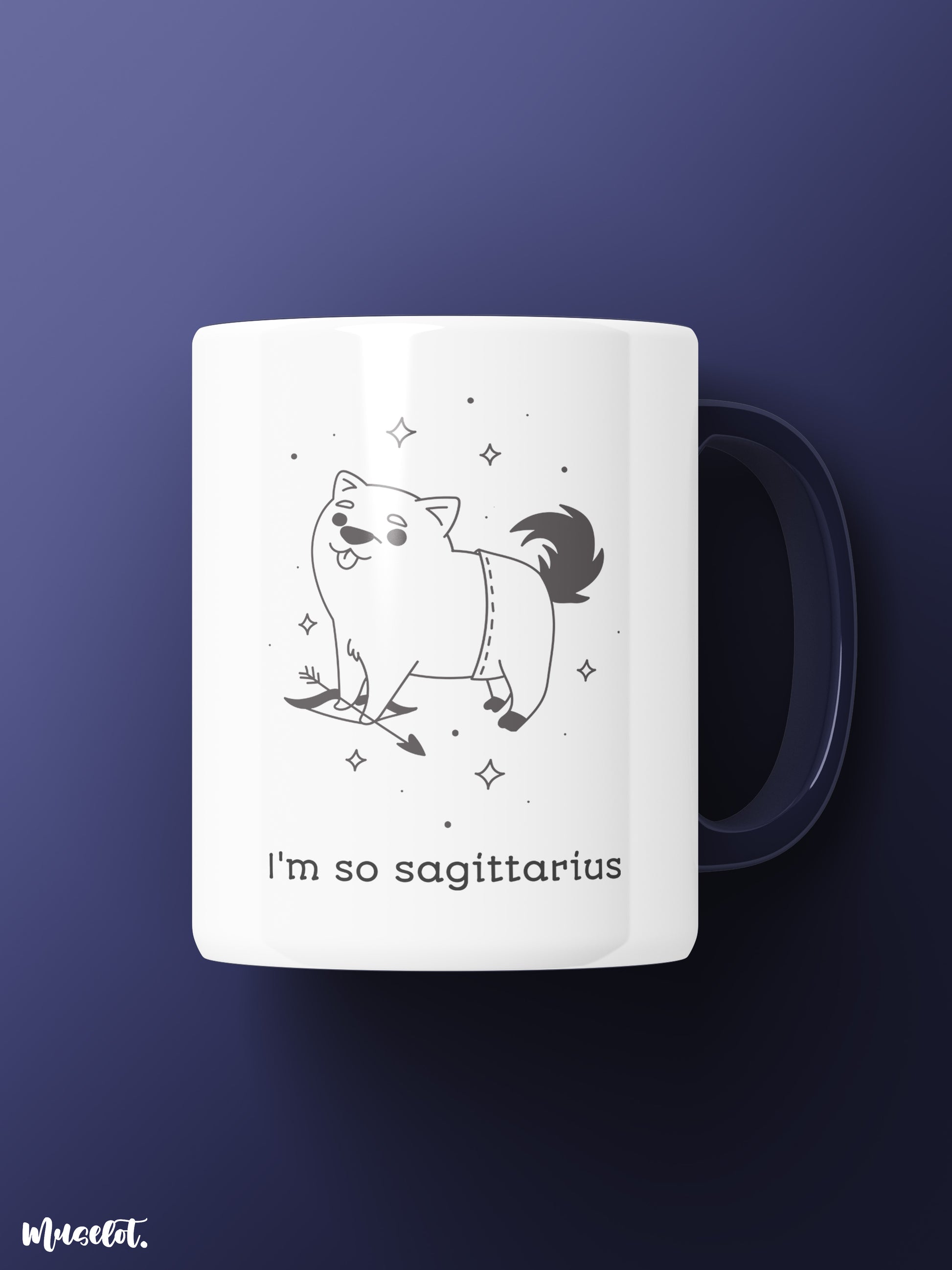 I am so Sagittarius printed cute white mugs which are microwavable and dishwasher safe - Muselot