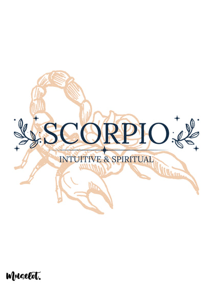 Scorpio - intuitive and spiritual printed mugs online, microwavable and dishwasher safe - Muselot