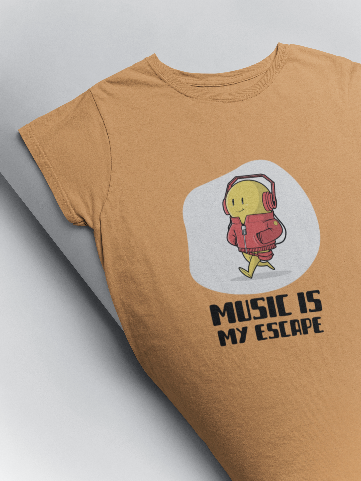 Music is my escape printed t shirts for music lovers by Muselot