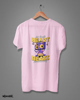 My heart beats for music printed t shirts