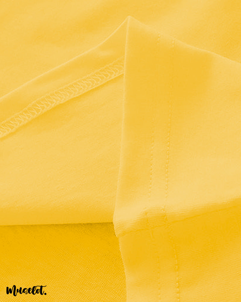 Muselot's golden yellow t shirt fabric