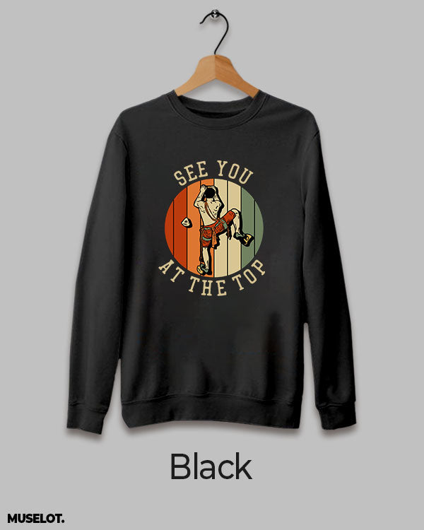 Black print on sweatshirt for men and women online who love liking - Muselot