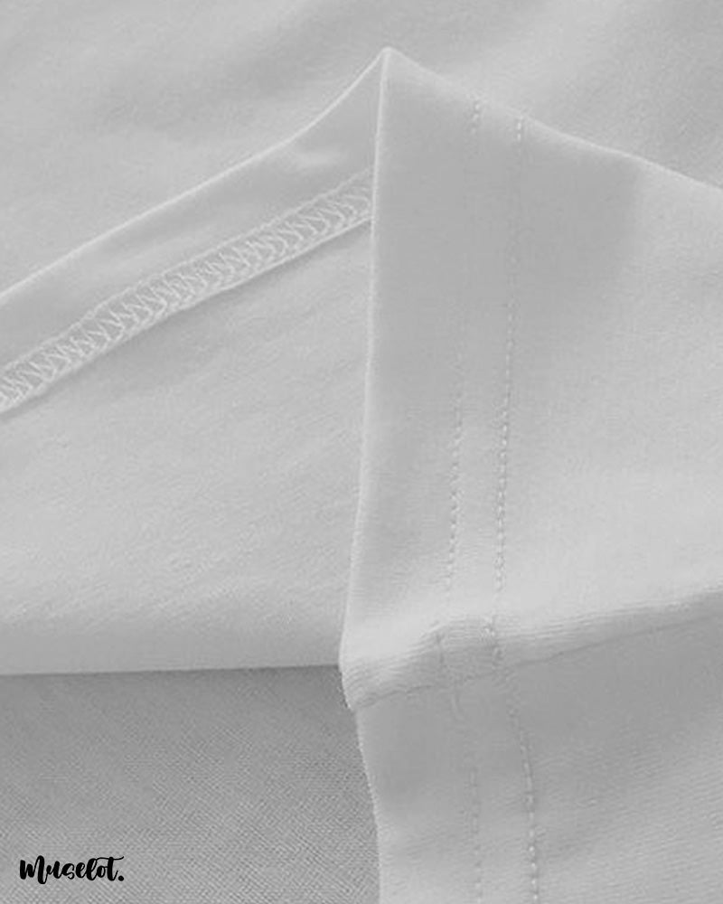 Muselot's white colour t shirt fabric