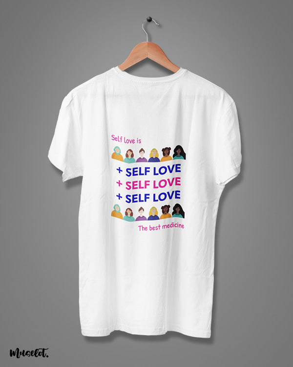 Self love is the best medicine printed t shirts for LGBTQ+ by Muselot