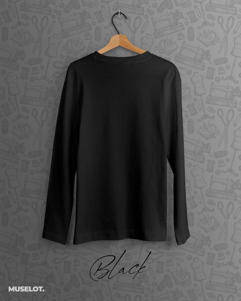 full sleeve t shirts - Full sleeve black t shirt  - MUSELOT
