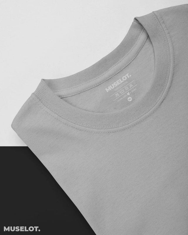 full sleeve t shirts - Full sleeves t shirt grey  - MUSELOT