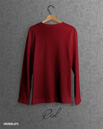 full sleeve t shirts - Full sleeves red t shirt  - MUSELOT