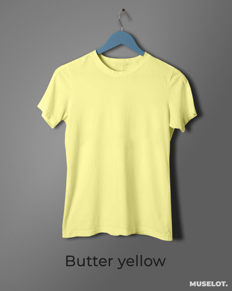 Plain women's yellow t shirt