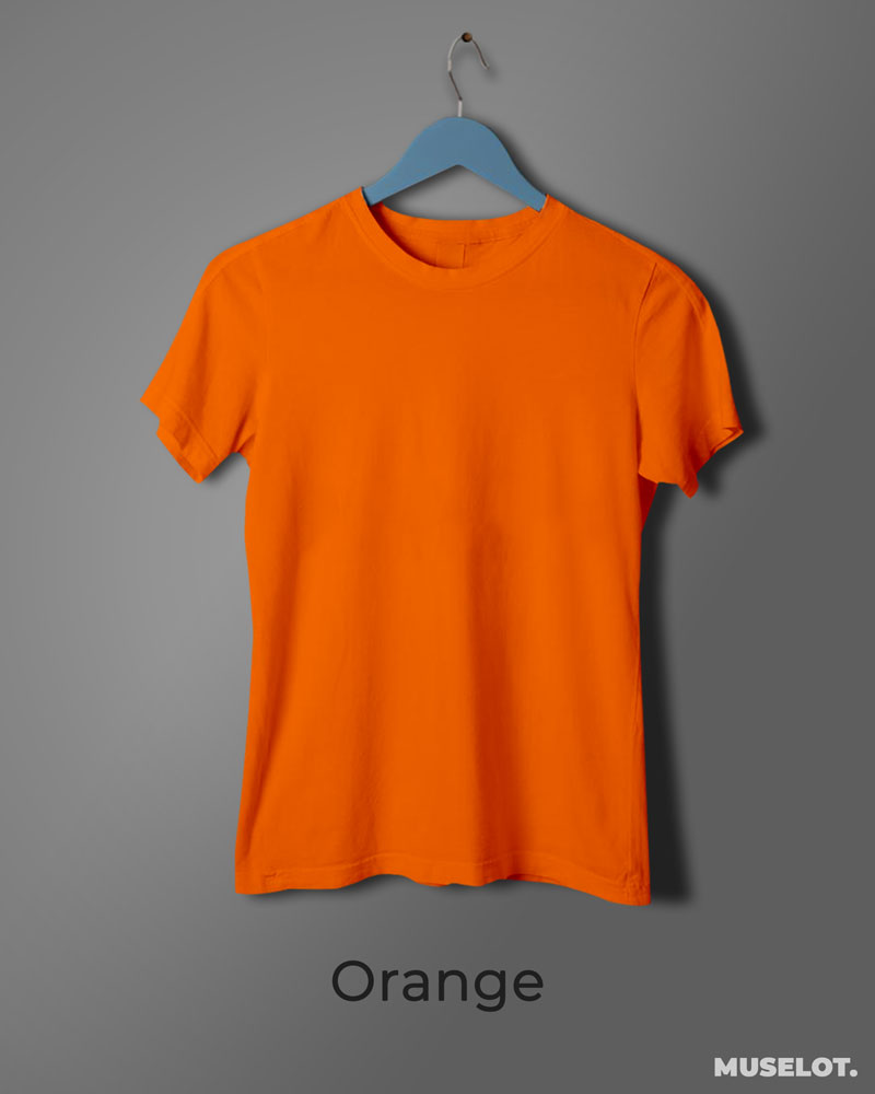 Kør væk blødende humane Women's plain orange t shirt | T shirts for women | Muselot