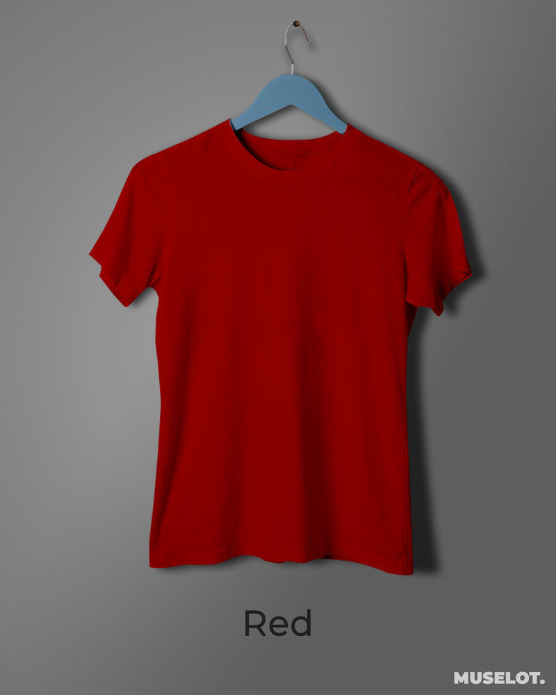 Women's plain red t shirt, Best branded T shirt