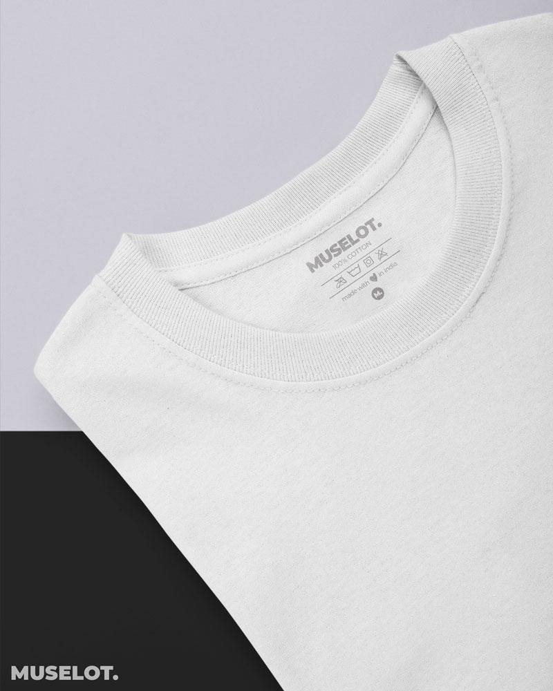 plain t shirts - Plain white t shirt for men  - MUSELOT