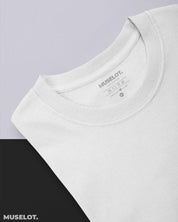 plain t shirts - Plain white t shirt for men  - MUSELOT