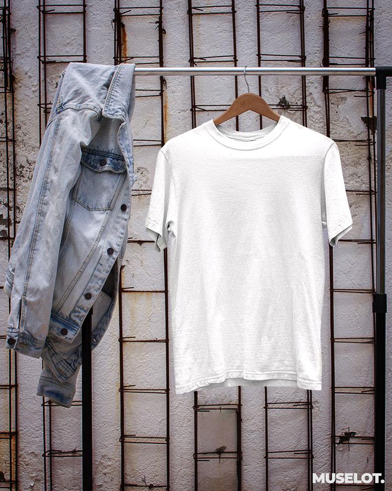 plain t shirts - Plain white t shirt for men  - MUSELOT