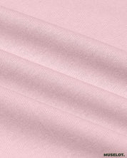 Women's plain pink t shirt made with 100% cotton, half sleeve and round neck - Muselot