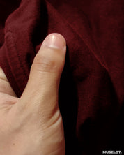 Plain maroon t shirt for women in half sleeves and round neck - Muselot