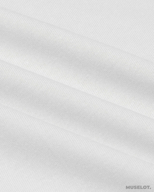 Crop t shirts for women - White plain cropped t shirt fabric - MUSELOT