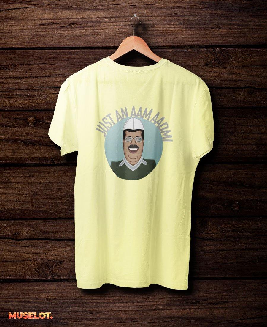 printed t shirts - Just an aam aadmi t shirt  - MUSELOT