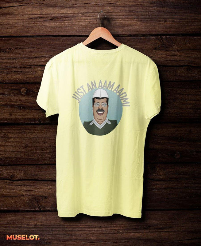 printed t shirts - Just an aam aadmi t shirt  - MUSELOT