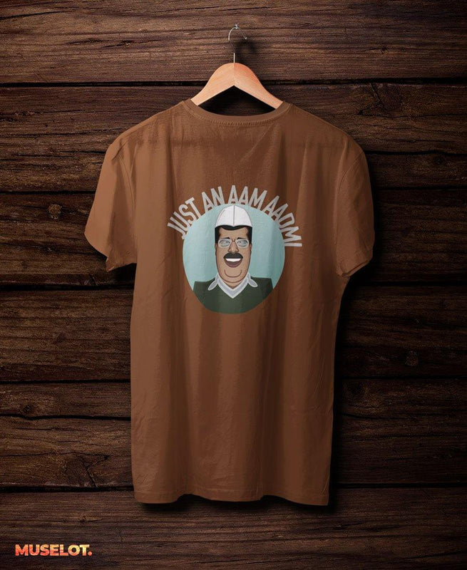 printed t shirts - Just an aam aadmi t shirt  - MUSELOT