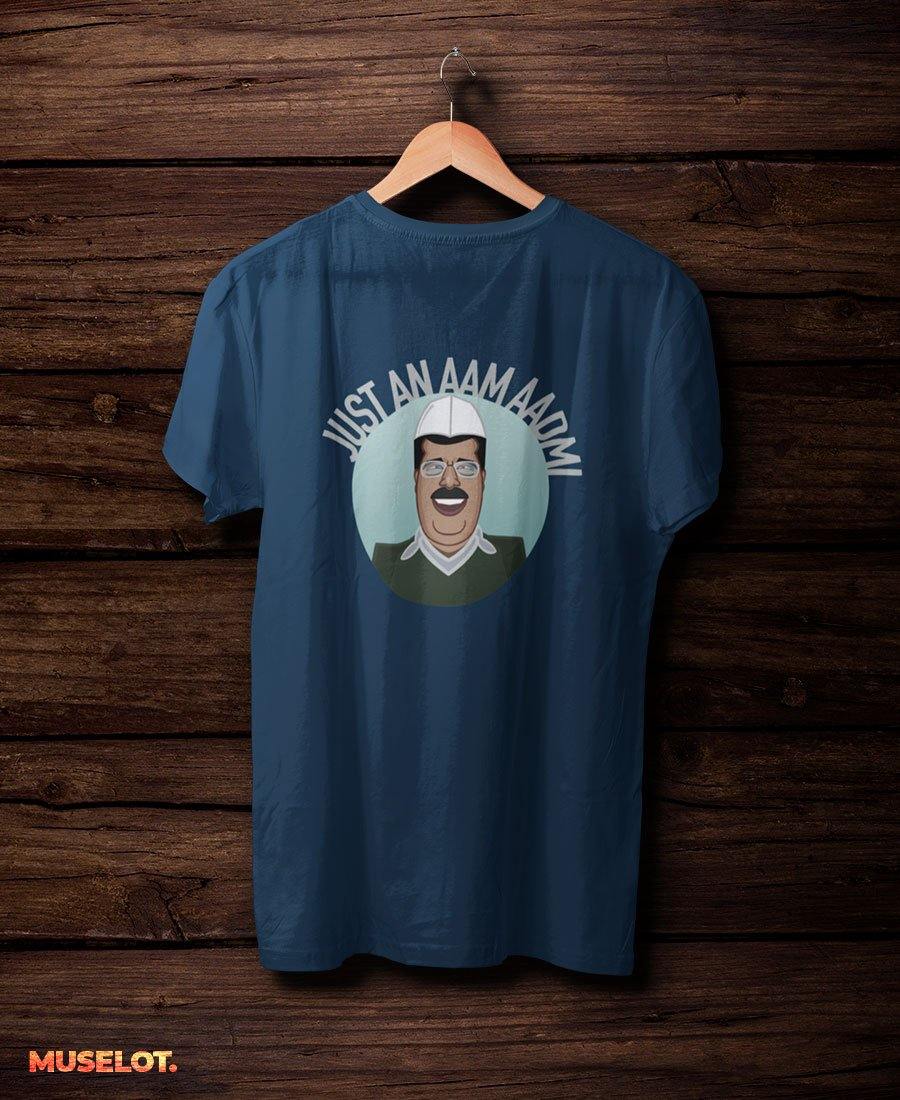printed t shirts - Just an aam aadmi t shirt  - MUSELOT